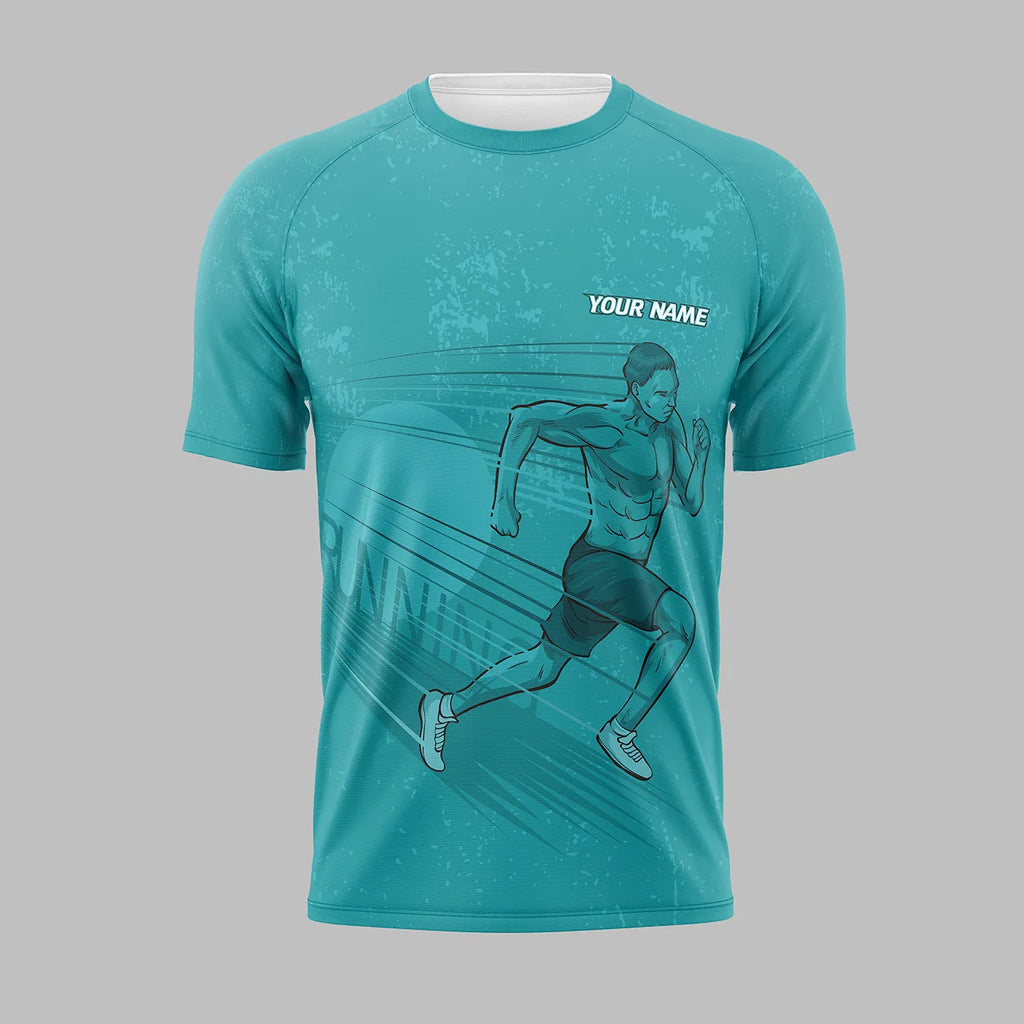 Custom Running Shirts for Teams & Runners | REAL SPORT RUNNING GREEN #376
