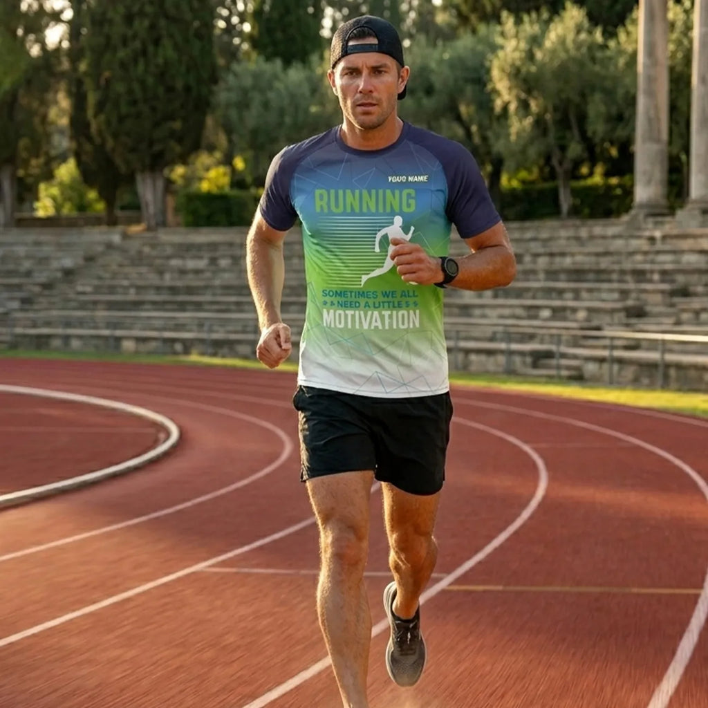 Custom Running Shirts for Teams & Runners | REAL SPORT  Running Blue #375