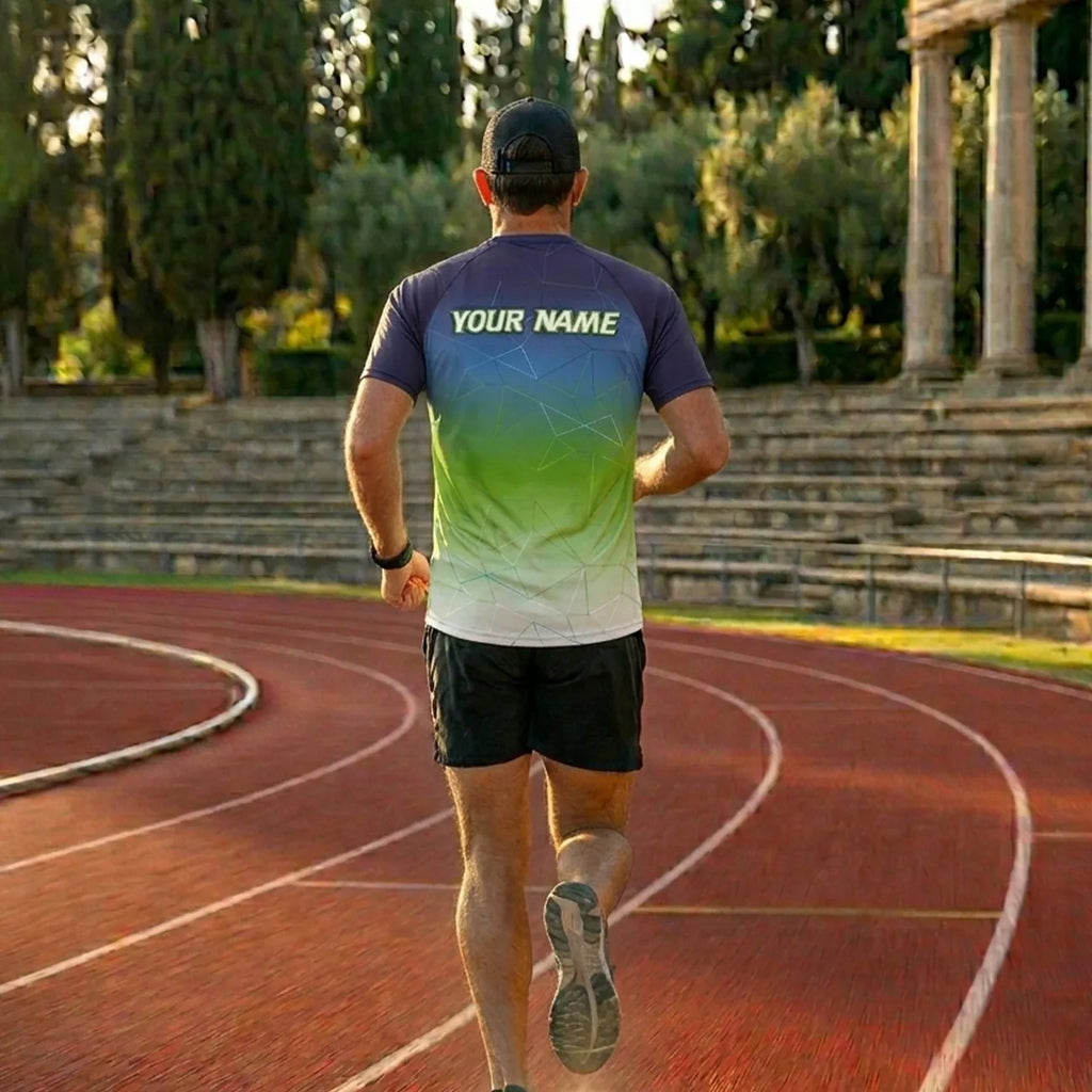 Custom Running Shirts for Teams & Runners | REAL SPORT  Running Blue #375