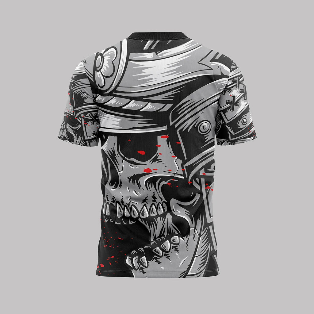 Custom MMA & BJJ Rash Guards & Training Shirts | REAL SPORT Skull Killer #311