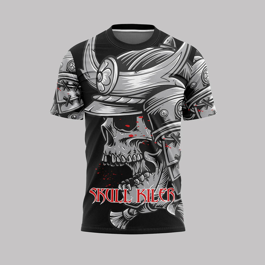 Custom MMA & BJJ Rash Guards & Training Shirts | REAL SPORT Skull Killer #311
