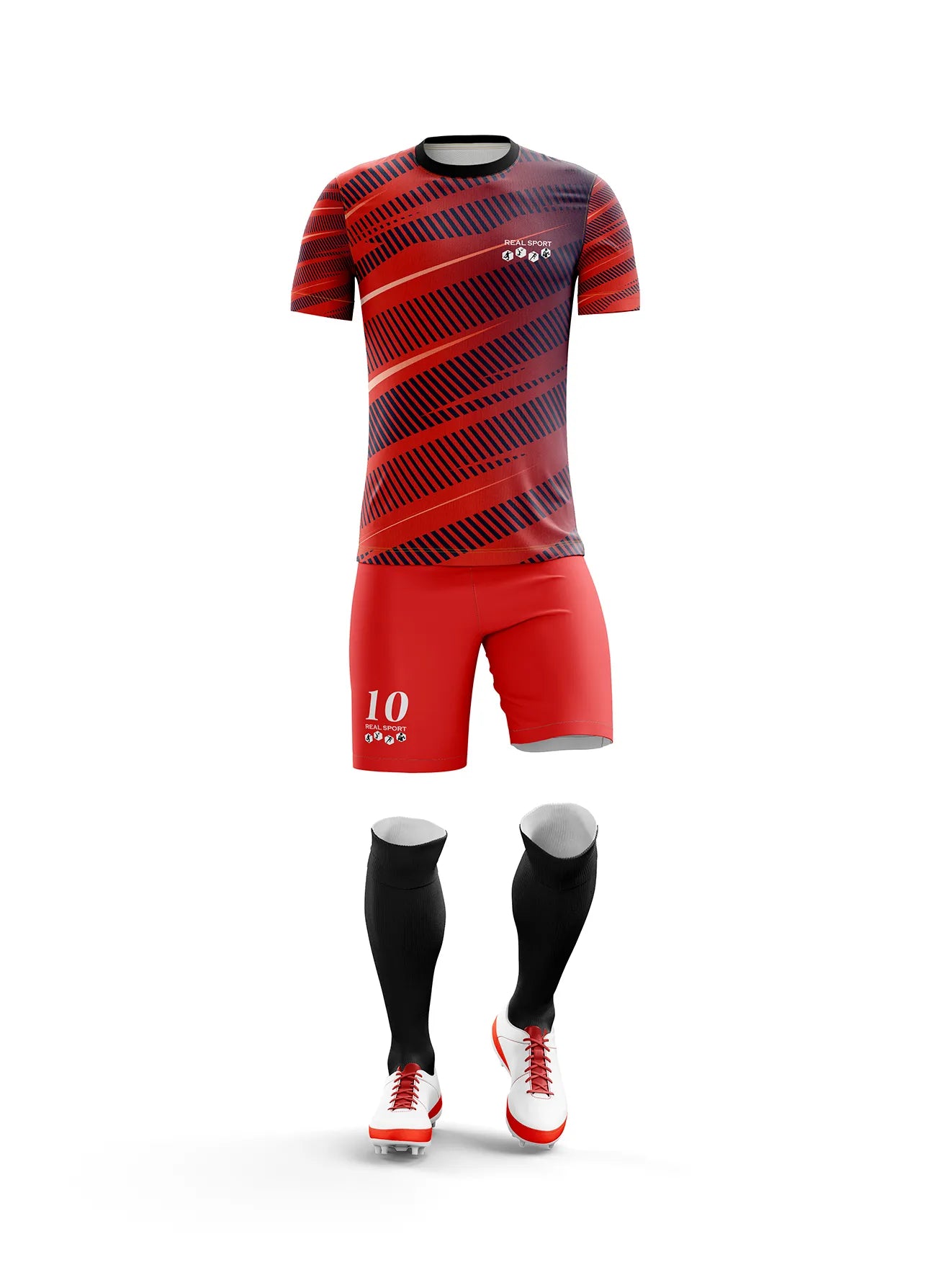 Red Fire  #038 - Football Kit Designer | REAL SPORT
