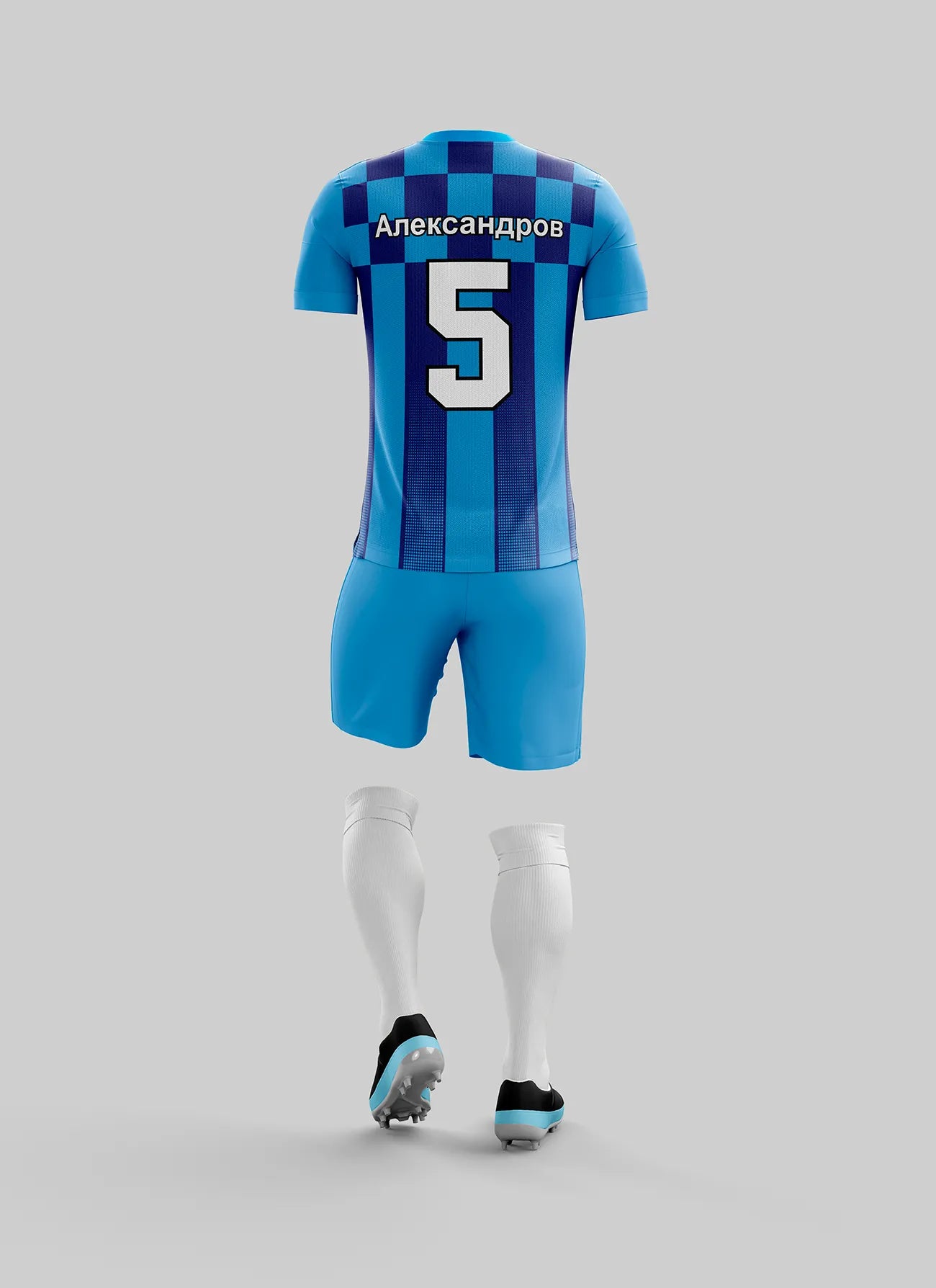 Victory Grid – Blue Син #125 - Football Kit Designer | REAL SPORT