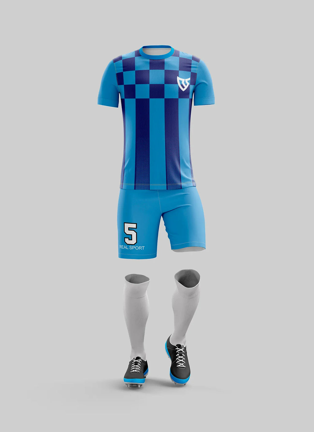 Victory Grid – Blue Син #125 - Football Kit Designer | REAL SPORT