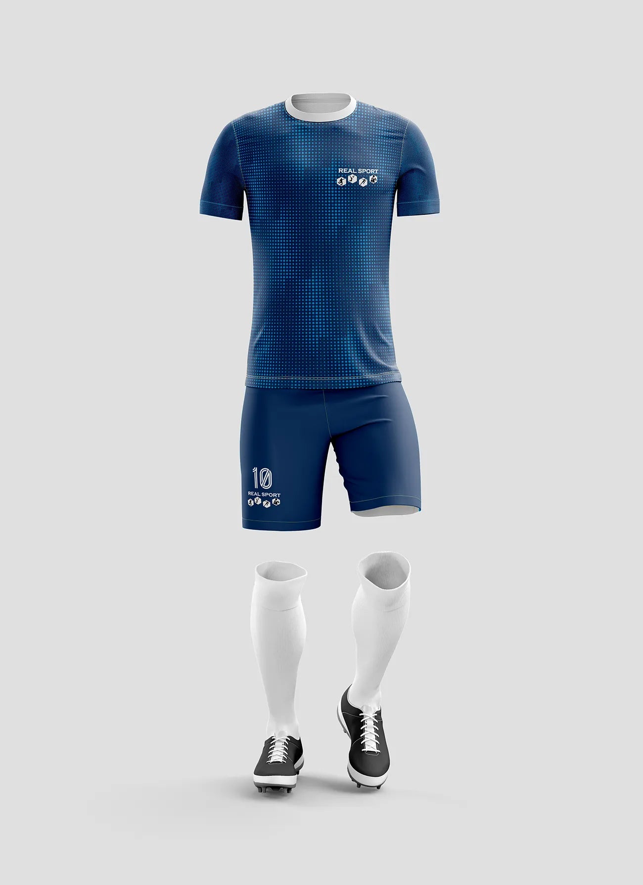 Blue Flame #046 - Football Kit Designer | REAL SPORT