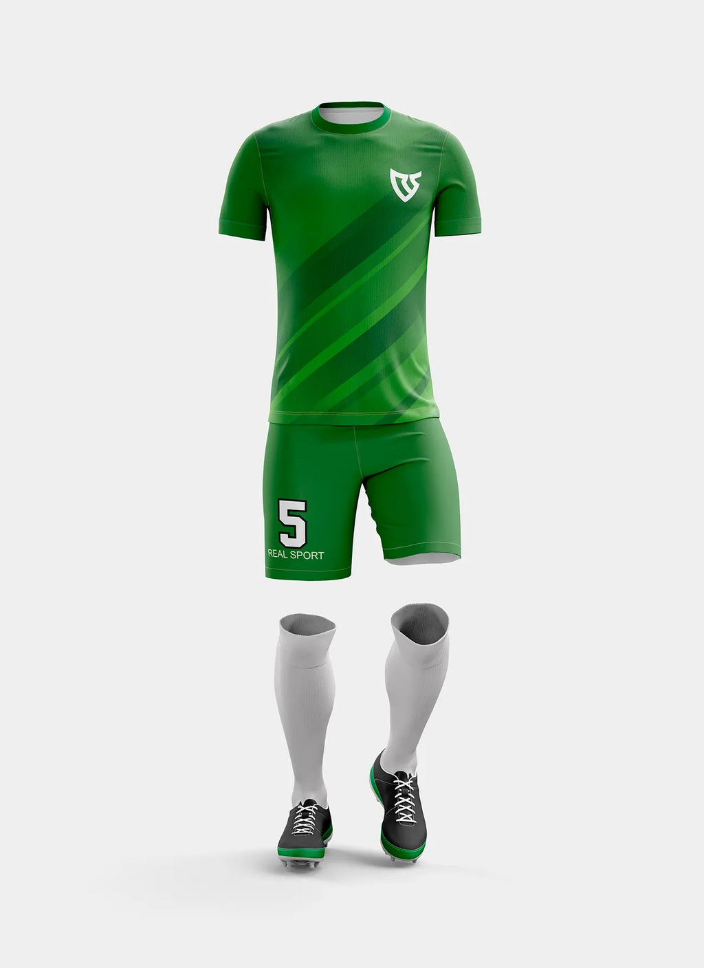 FlexStripe Green #128 - Football Kit Designer | REAL SPORT