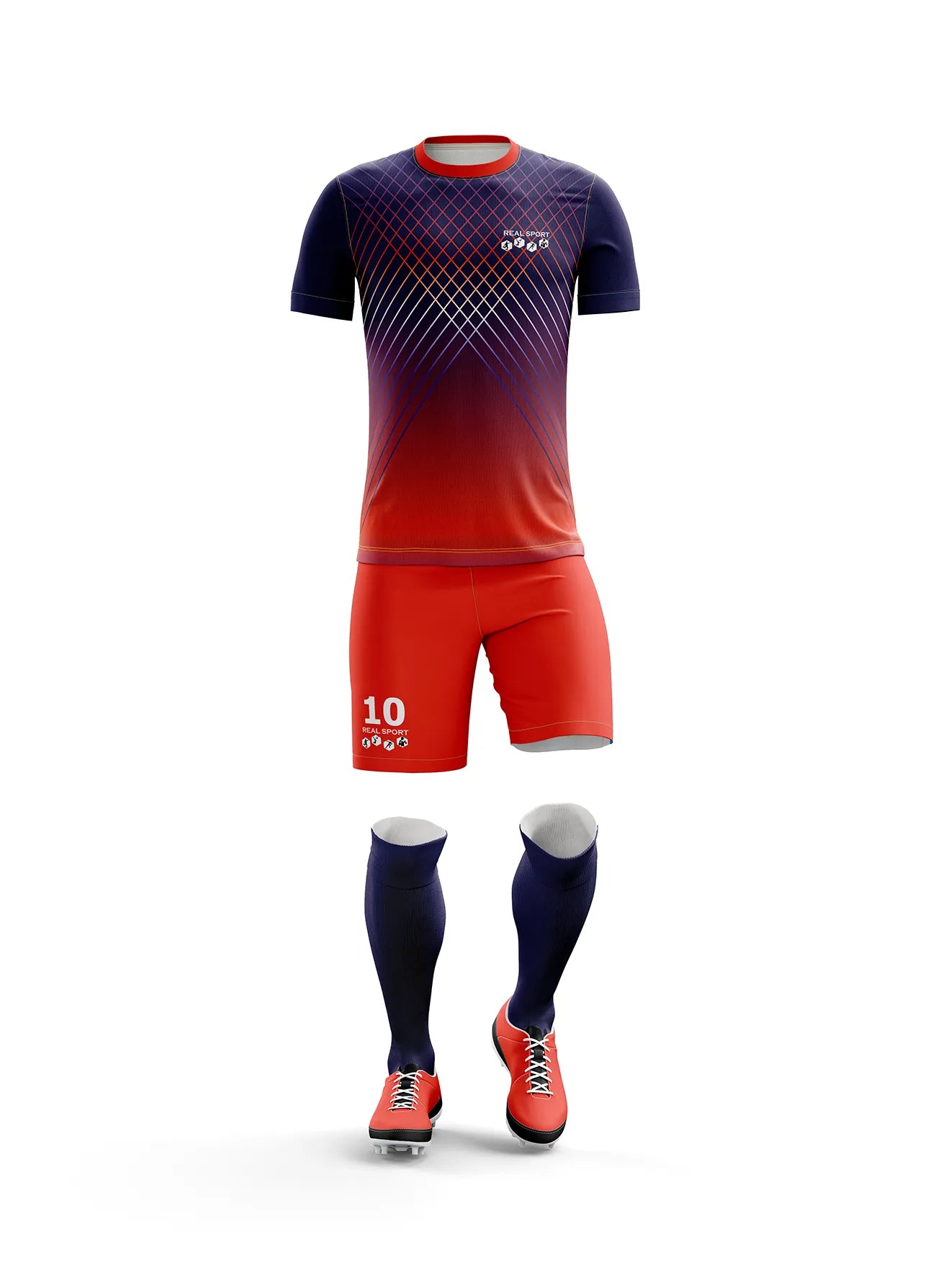 Scarlet Blaze  #033  - Football Kit Designer | REAL SPORT